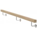 UMAKOV Dřevěné madlo dub a nerezové držáky WDJP/M-2000-CINK – HobbyKompas.cz