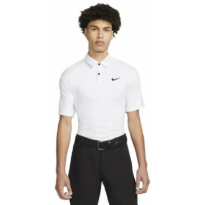 Nike Dri-Fit Tour Mens Solid Golf Polo White/Black – Hledejceny.cz