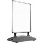 JAGO Reklamní stojan, stříbrný, 635 x 1150 x 350 mm – Zboží Živě