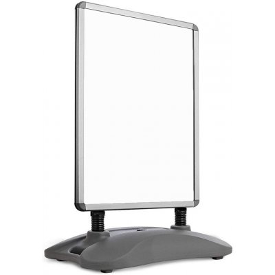 JAGO Reklamní stojan, stříbrný, 635 x 1150 x 350 mm – Zboží Živě