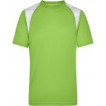 James & Nicholson Pánské běžecké tričko s krátkým rukávem JN397 Limetkově zelená bílá – Hledejceny.cz