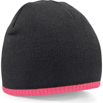 Beechfield dvoubarevná zimní čepice beanie neon pink – Hledejceny.cz