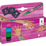Kreul Sada Tetovací fix KREUL Tattoo Pen 4 ks KOTVA HVĚZDA MOTÝL – Zboží Dáma