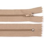 Prima-obchod Spirálový zip No 3 délka 40 cm pinlock, barva 308 hnědá přírodní – Hledejceny.cz
