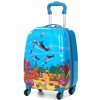 Cestovní kufr Snowball Delfíni 4W SX 20018D-46-01 modrá 28 l