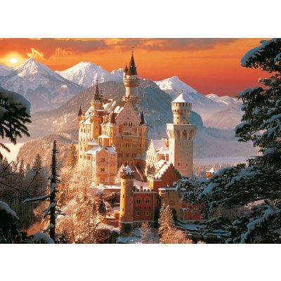 SMT Creatoys Diamantový obrázek Neuschwanstein v zimě 40 x 30 cm s doplňky v blistru 7 x 33 x 3 cm – Hledejceny.cz