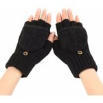 dámske trendy teplé bezprstové rukavice AM3910 černá – Zboží Mobilmania