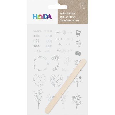 HEYDA Propisoty 10 x 19 cm ornamenty stříbrné – Hledejceny.cz