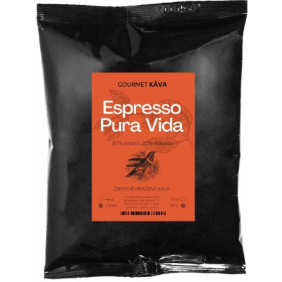 Gourmet Káva Espresso směs Pura Vida 250 g