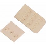 Zapínání na podprsenky šíře 40 mm trojřadé - tělová (2 pár) – Zboží Dáma