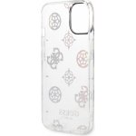 Pouzdro Guess PC/TPU Peony Glitter iPhone 14 bílé – Zboží Mobilmania