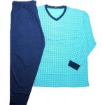 N-feel MB2063 pánské pyžamo dlouhé tyrkysové – Hledejceny.cz