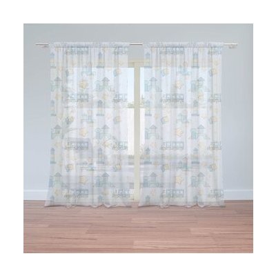 Sablio Záclony Stavebnice a vláčky: 2ks 150x250cm – Hledejceny.cz