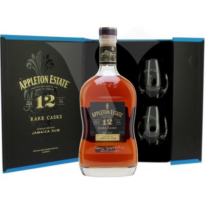 Appleton Estate 12y Rare Casks 43% 0,7 l (dárkové balení 2 sklenice) – Zboží Dáma