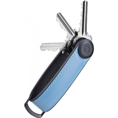 Klíčenka z prémiové nappa kůže Orbitkey 2.0 Hybrid Leather Lake blue – Zboží Dáma
