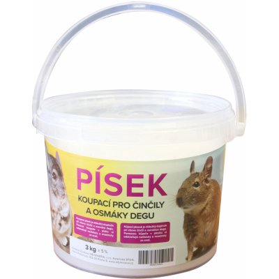 PetCenter Písek pro činčily kyblík 3 kg – Zboží Mobilmania