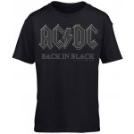 AC/DC tričko Back In Black Unisex Black – Zboží Dáma