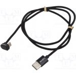 Logilink CU0192 USB 2.0, USB C vidlice, USB C úhlová zástrčka, 1m, černý
