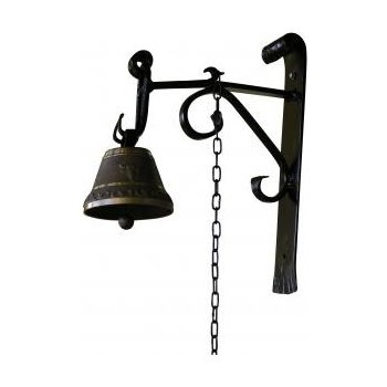 Nástěnný zvonec DeLuxe s držákem 40cm