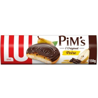 Pim's měkké piškoty s hruškovou náplní s čokoládovou polevou 150 g – Hledejceny.cz