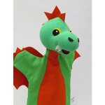 Moravská ústředna Brno Drak oranžový 28 cm maňásek – Zboží Dáma