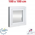 Okna Hned Plastové okno 100x100 cm bílé otevíravé i sklopné pravé – HobbyKompas.cz