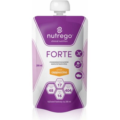 NUTREGO FORTE S PŘÍCHUTÍ CAPPUCCINO POR SOL 12X200ML – Hledejceny.cz