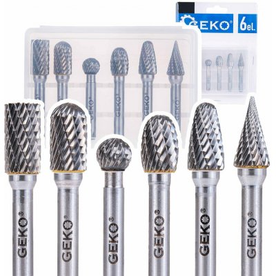 Sada stopkových fréz do kovu 6 mm, 6 ks - GEKO – Zboží Dáma