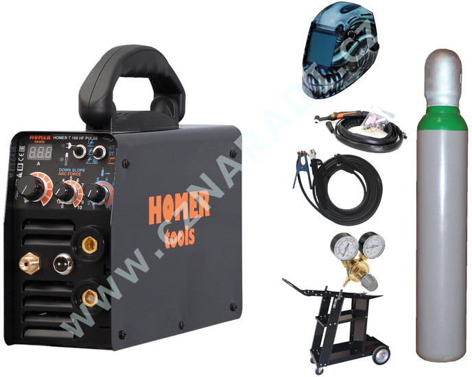 Alfain HOMER T 160 HF PULSE + kabely 25/3m + ventil + kukla Predator + lahev + vozík