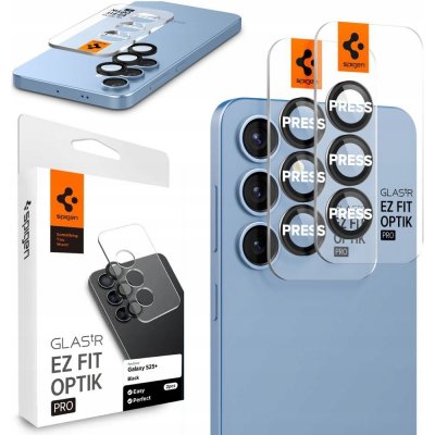 Spigen Glass tR EZ Fit Optik Pro HD 2 Pack Black Samsung Galaxy S25+ AGL09088 – Zboží Živě