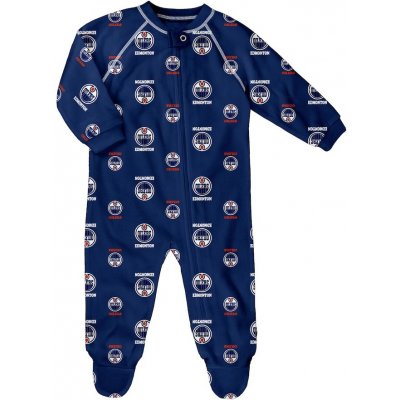 Outerstuff Dětské Dupačky Edmonton Oilers Full Zip Allover Print Coverall – Zboží Mobilmania