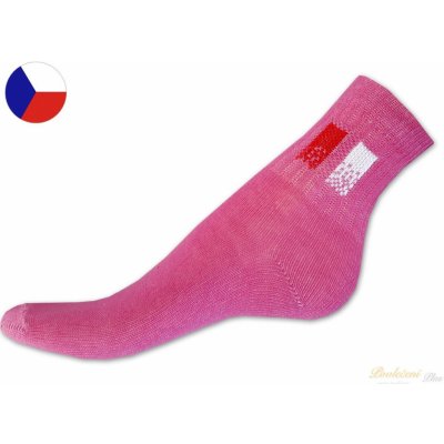 Nepon Dětské sportovní ponožky růžový vzor