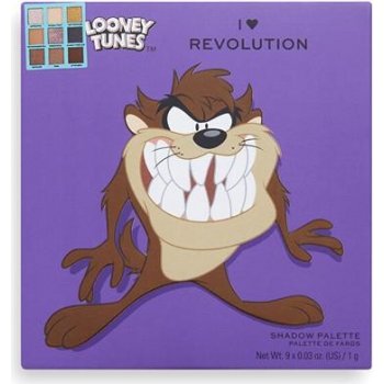 I Heart Revolution Looney Tunes Eyeshadow Palette mini paletka očních stínů Taz 9 g