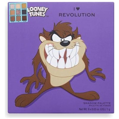 I Heart Revolution Looney Tunes Eyeshadow Palette mini paletka očních stínů Taz 9 g – Hledejceny.cz