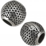 Korálek s jemnou texturovou mřížkou chirurgická ocel JK 883-1 – Hledejceny.cz