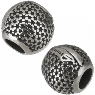 Korálek s jemnou texturovou mřížkou chirurgická ocel JK 883-1 – Hledejceny.cz