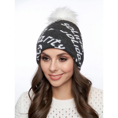 Dámská pletená čepice 9024 antracitová – Zboží Mobilmania