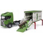Bruder Přepravník zvířat Scania s figurkou krávy - 3548 – Zboží Mobilmania