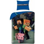 Halantex Minecraft Postavičky MNC-020BL Noc přichází 140x200 70x90 – Sleviste.cz