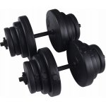 Sportvida Bitumenové činky nastavitelné 2 x 20 kg – Zboží Mobilmania