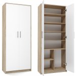 TP Living Kancelářská knihovna OLIV 2D dub sonoma / bílá – Hledejceny.cz