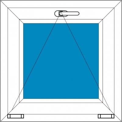 Aluplast Plastové okno Ideal 8000 sklopné Trojsklo 60x60 Zlatý dub – Hledejceny.cz