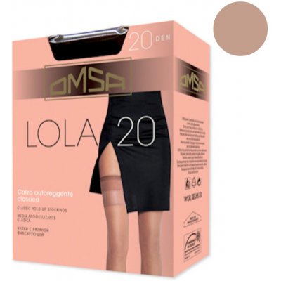 Omsa Samodržící punčochy LOLA 20 DEN lido Tělová světlejší – Zboží Dáma