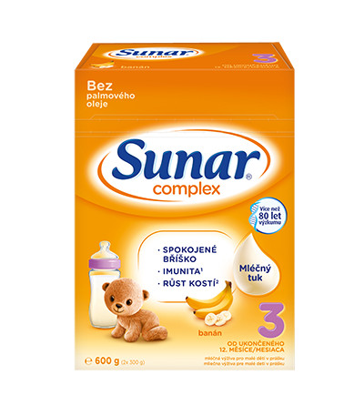 Sunar 3 complex banán 600 g