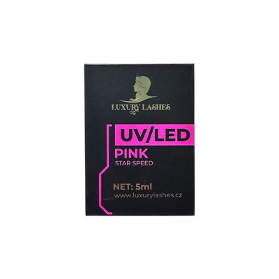 Luxury Lashes UV Lepidlo Růžové 5 ml – Zboží Dáma