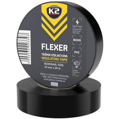 K2 Flexer Izolační páska 19 mm x 20 m – Zbozi.Blesk.cz