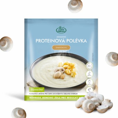 Good Nature Express Diet instantní polévka proteinová žampiónová na hubnutí Express Diet 55 g – Zboží Mobilmania