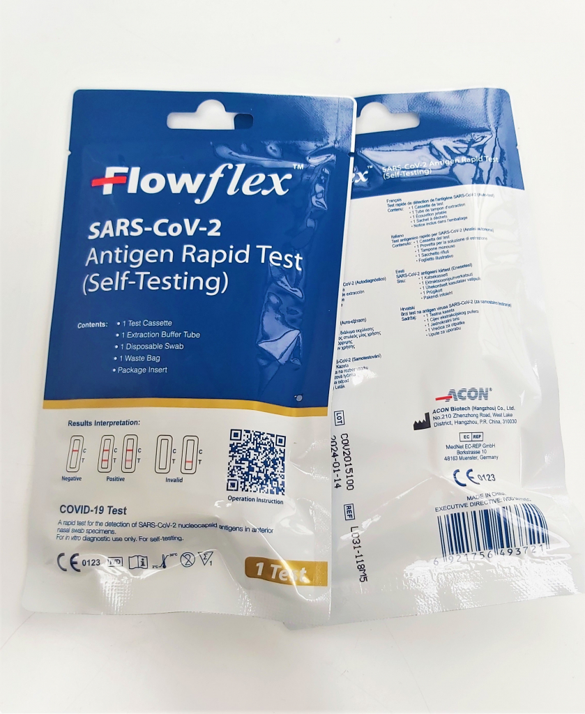 Acon Biotech Hangzhou Flowflex SARS-CoV-2 Antigen Rapid Test 1 ks