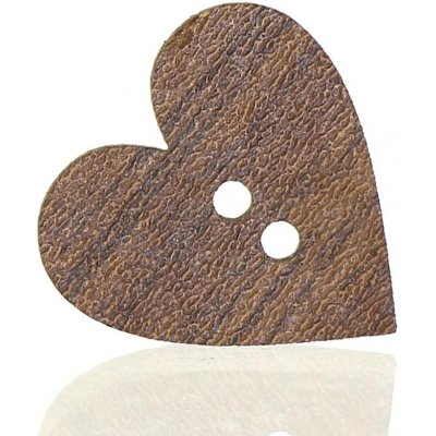 Naše galanterie Dřevěný knoflík walnut srdce 1 – Sleviste.cz