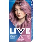 Schwarzkopf live Color Lightener & Twist odstín 105 Purple Rose Gold 50 ml – Zboží Mobilmania